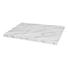 Bolero plateau de table rectangulaire pré-percé effet marbre | 4,8 (h) x 110 (l) x 70 (p) cm