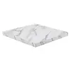 Bolero vorgebohrte quadratische Tischplatte mit Marmoreffekt | 4,8 (H) x 70 (B) x 70 (T) cm