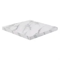 pre-drilled square table top with marble effect | 4.8(h) x 70(w) x 70(d)cm