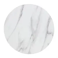 voorgeboord rond tafelblad met marmereffect | 4,8(h) x 60(b) x 60(d)cm