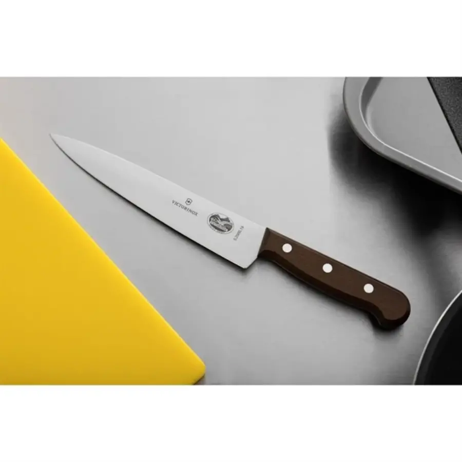 Victorinox Fleischmesser mit Holzgriff | Edelstahl | 19 cm