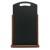 Securit Chalkboard table with handle and dark brown lacquered finish | Wood