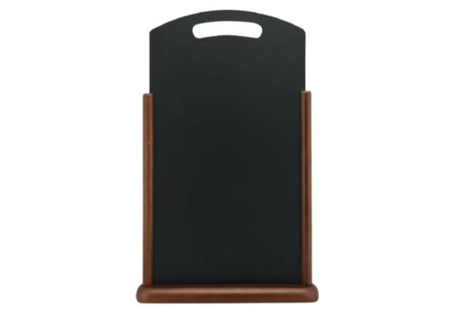  Securit Chalkboard table with handle and dark brown lacquered finish | Wood 