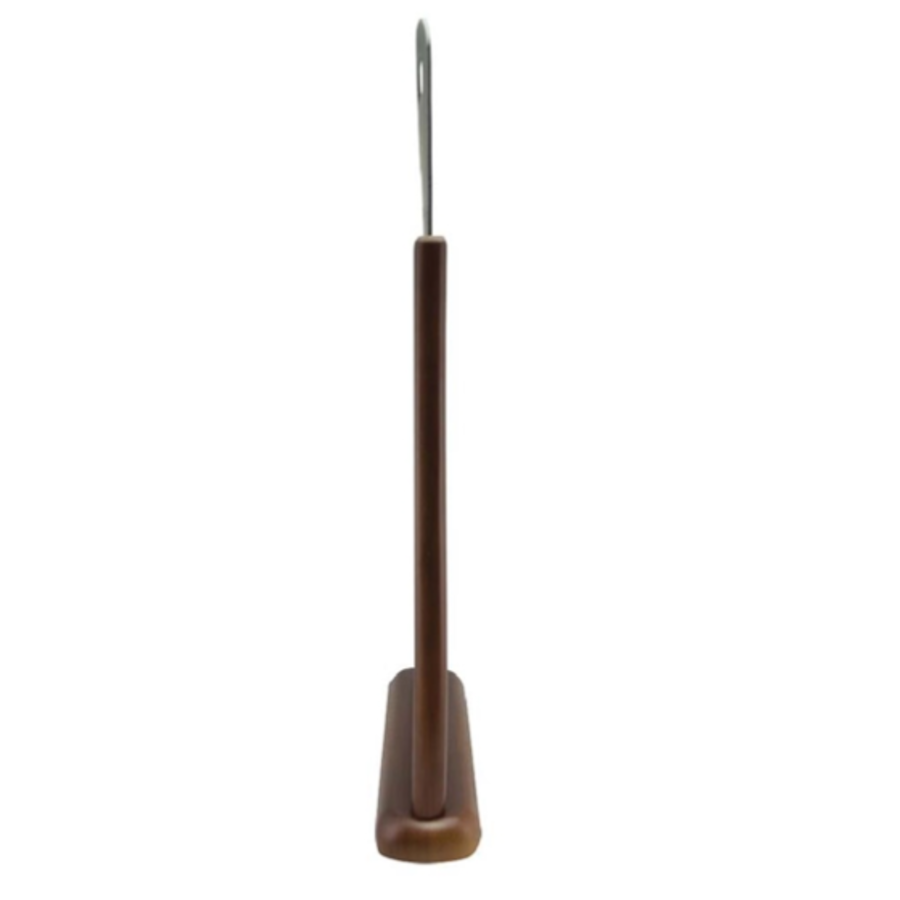 Chalkboard table with handle and dark brown lacquered finish | Wood