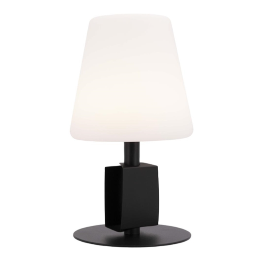Lampe de table avec trois étiquettes tableau noir amovibles résistantes à l'eau | Métal et plastique