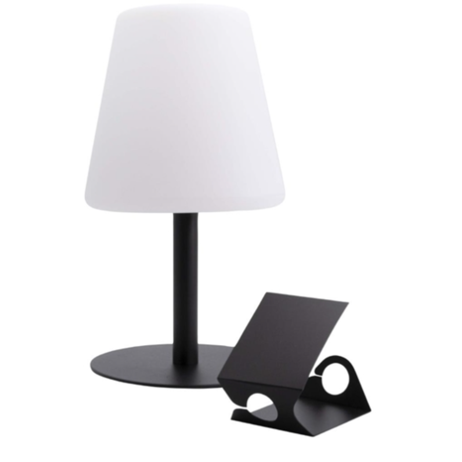 Lampe de table avec trois étiquettes tableau noir amovibles résistantes à l'eau | Métal et plastique