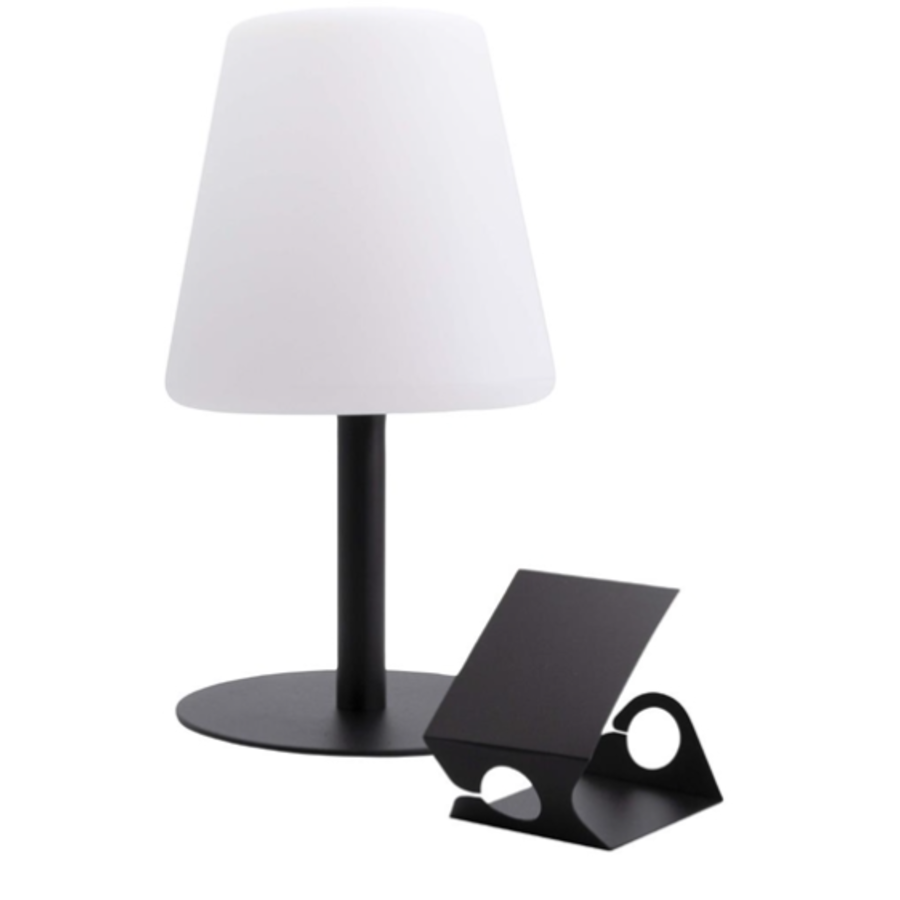 Table lamp with three attachable chalkboard labels water resistant | Metal & plastic