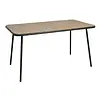 Bolero Santorini rectangular table wood effect | 75.5(H)x140(W)x79.8(D)cm