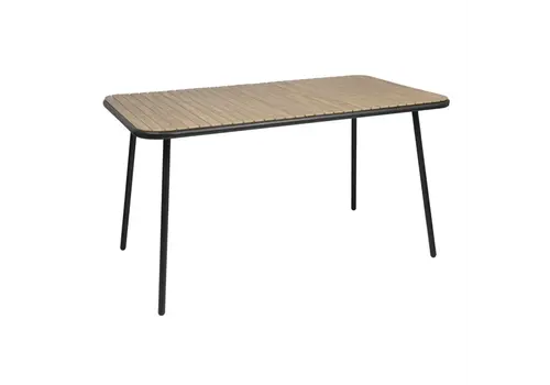  Bolero Santorini rechthoekige tafel houteffect | 75,5(H)x140(B)x79,8(D)cm 