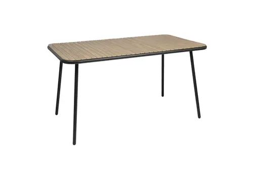  Bolero Santorini rectangular table wood effect | 75,5(H)x140(W)x79,8(D)cm 