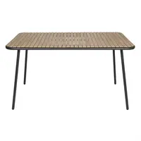 Santorini rectangular table wood effect | 75.5(H)x140(W)x79.8(D)cm