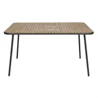 Santorini rectangular table wood effect | 75,5(H)x140(W)x79,8(D)cm
