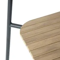 Chaises de jardin Santorini effet bois | (4 pièces)