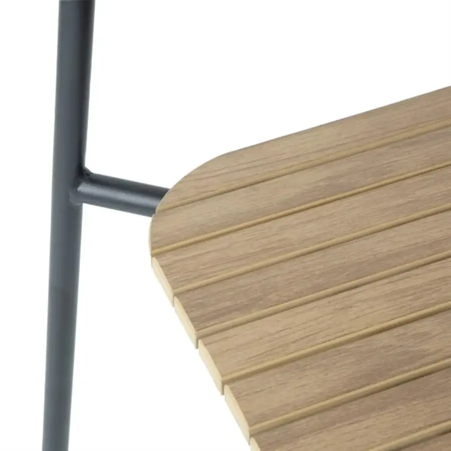 Chaises de jardin Santorini effet bois | (4 pièces)
