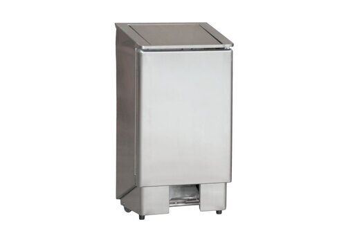  Combisteel Poubelle à pédale | acier inoxydable | 370 x 400 x 800 mm | 2 tailles 