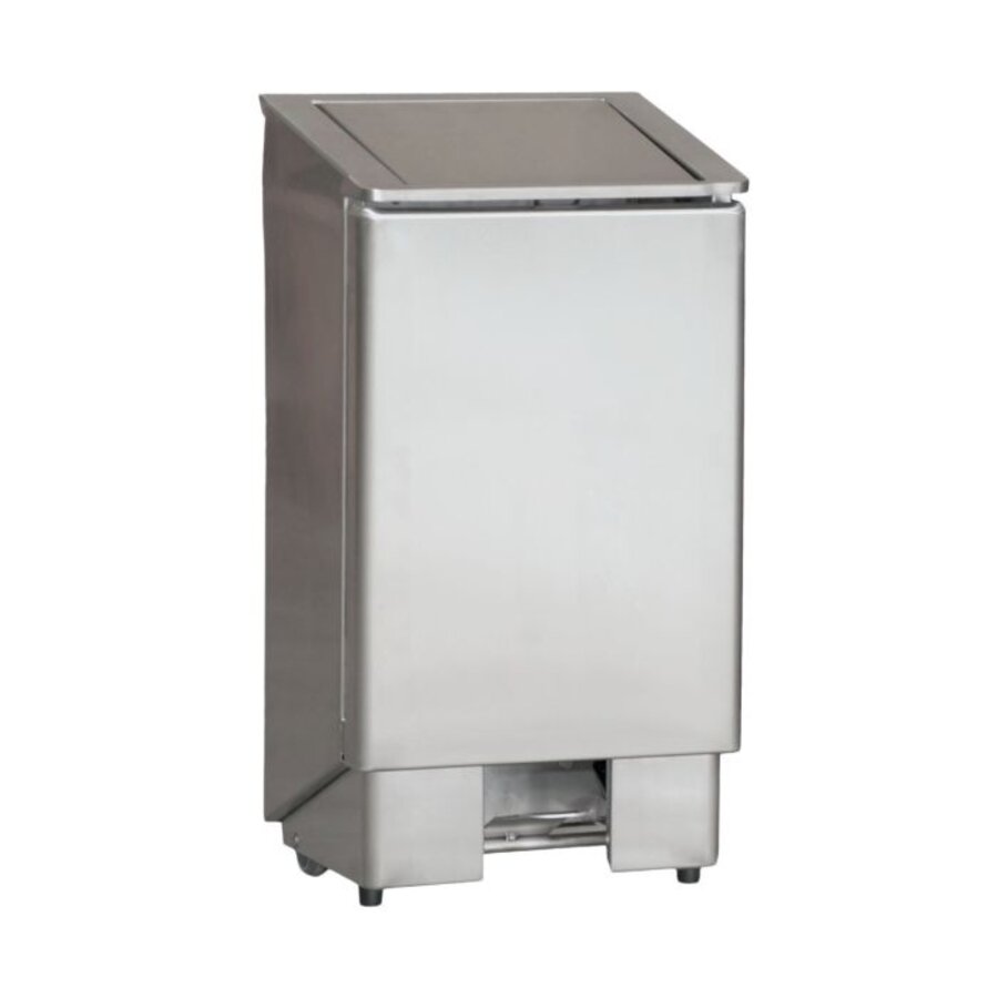 Abfalleimer mit Fußpedal | Edelstahl | 370 x 400 x 800 mm | 2 Größen