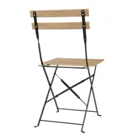 chaises pliantes effet bois style trottoir de Perth | (paquet de 2)