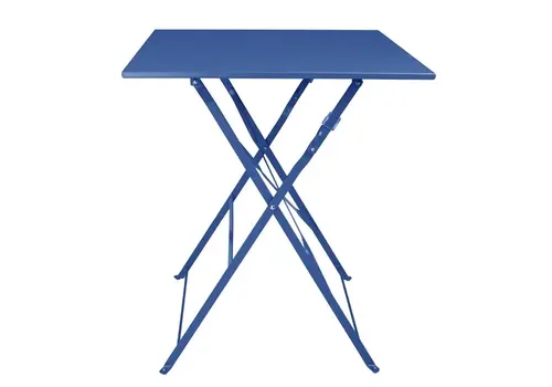  Bolero table carrée de trottoir de Perth | Bleu marine | 71(h) x 60(l) x 60(p)cm 