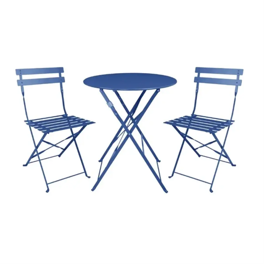 perth folding chairs | Navy blue | (pack of 2)