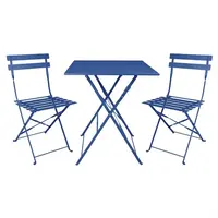 chaises pliantes Perth | Bleu marine | (paquet de 2)