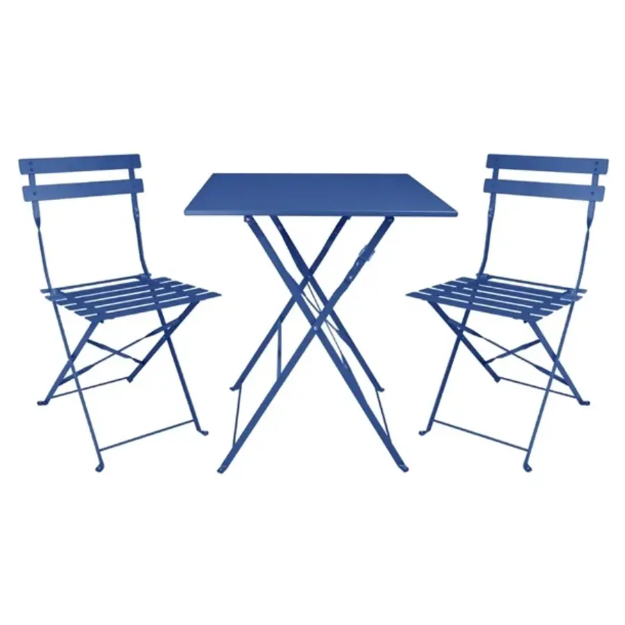 perth folding chairs | Navy blue | (pack of 2)