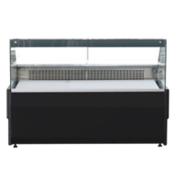 Vitrine réfrigérée Wesley | acier inoxydable | Noir | 159 (l) x 90,2 (p) x 123 cm (h)