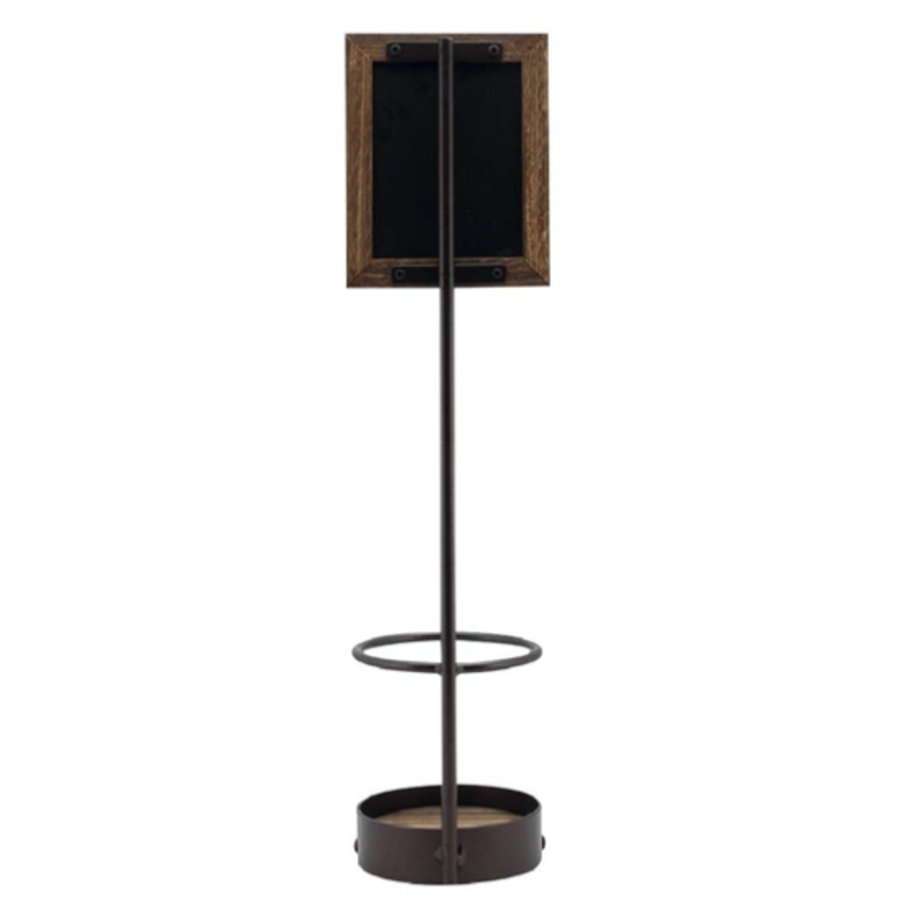 Flaschendisplay mit Kreidetafelrahmen | Metall & Holz | 679 g