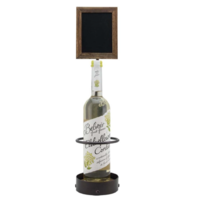 Bottle display with chalkboard frames | Metal & wood | 679g