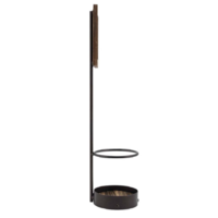Présentoir à bouteilles avec cadres en tableau noir | Métal et bois | 679 g