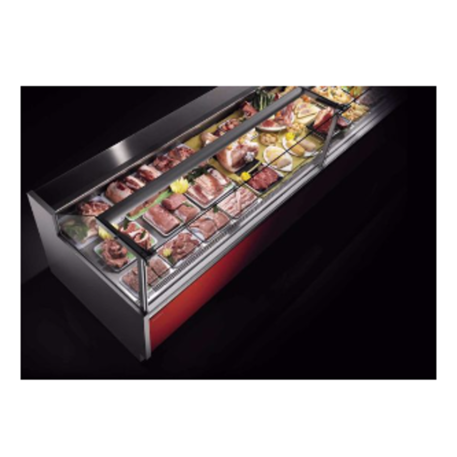 Refrigerated display case - ZARA2 VENT GI L200 | 1.955(w) x1.130 (d) x1.230 (h) mm