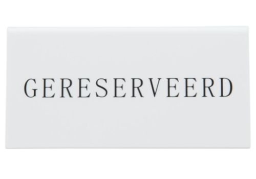  Securit Reservierungstisch steht | Kunststoff | 14,2 (H) x 8 (B) x 49 (T) cm | (5 Stück) 