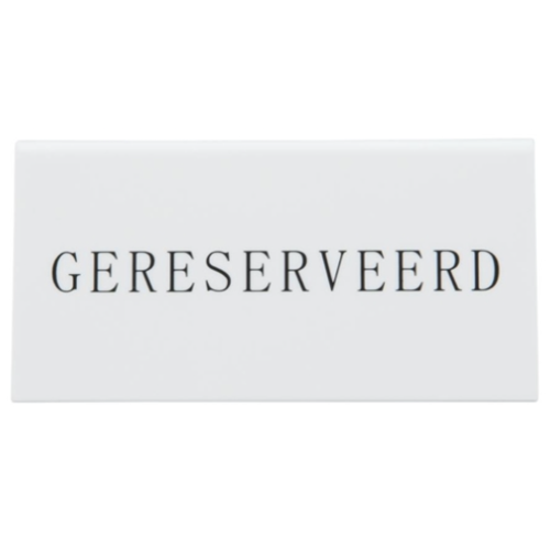  Securit Reservierungstisch steht | Kunststoff | 14,2 (H) x 8 (B) x 49 (T) cm | (5 Stück) 