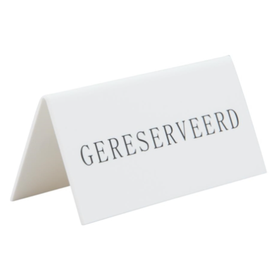 Reservierungstisch steht | Kunststoff | 14,2 (H) x 8 (B) x 49 (T) cm | (5 Stück)