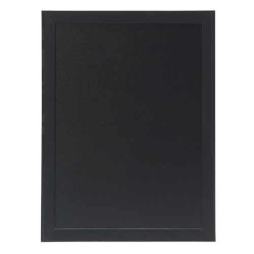  Securit Tableau noir en bois, avec marqueur à craie blanche et kit de montage | Bois | 43,5 (h) x 33,5 (l) x 82 (p) cm 