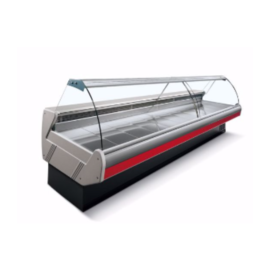 Refrigerated display case - DALLAS3 VC 1875 Ventilated | Stainless steel | 1.955(w) x 1.145(d) x1.256 (h) mm