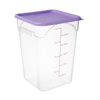 Conteneur de rangement carré en polycarbonate | 20L | 28,2 (l) x 40 (h) cm