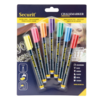 Securit Liquid Chalk Marker 1-2mm Nib | 7 Colors | 7 Pieces
