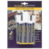 Securit 5 Marqueurs à craie originaux, marqueurs ciselés avec pointe en bloc | Blanc | craie liquide