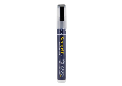  Securit Waterproof chalk marker in black with 2-6mm nib | Glass + Chalkboard | Liquid chalk 