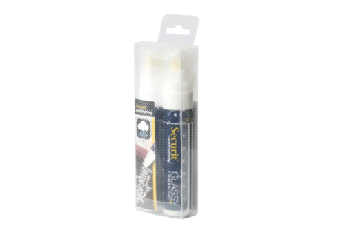 Securit waterproof chalk marker in white with 7-15 mm nib | 2 Pieces | glass + chalkboard 