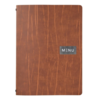 Securit Carte de menu en cuir reconstitué Ruga de la série Leather A4