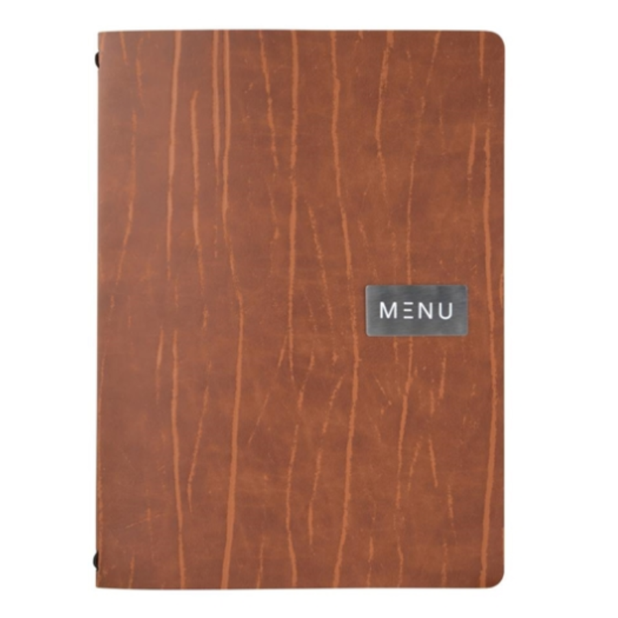 Leather Series Ruga Bonded leather menu card A4