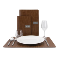 Set de table Ruga de la gamme Leather en cuir reconstitué