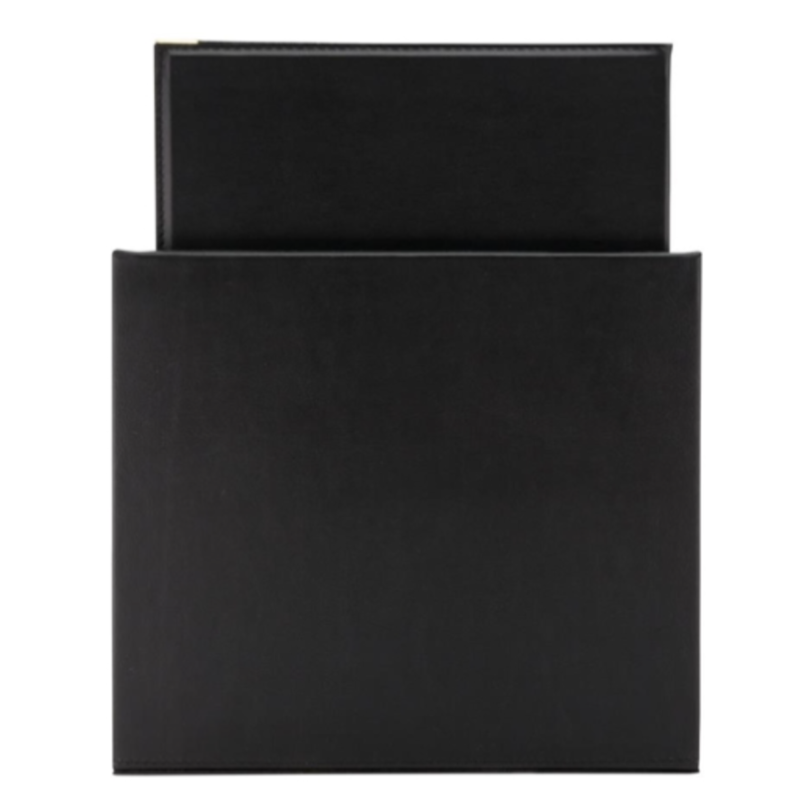Klassischer Lederstil 20 Sets 4x A4 Menükarten | Kunstleder | 22,3 (B) x 30,2 (T) x 37,4 (H) cm