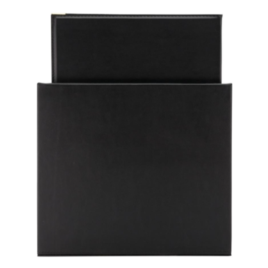 Secure | Classic leather style 20 sets of 4x A4 menu cards | Leatherette | 37.4(h)x22.3(w)x30.2(d)cm