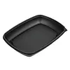 HorecaTraders  Boîtes alimentaires rectangulaires | 1350 ml | 20,4 (l) x 28,4 (p) x 4 (h) cm | (150 pièces)