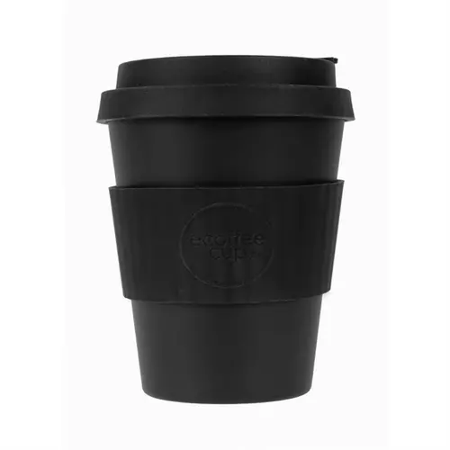  HorecaTraders Kerr & Napier Ecoffee Cup | reusable bamboo coffee cup | Black | 340ml 