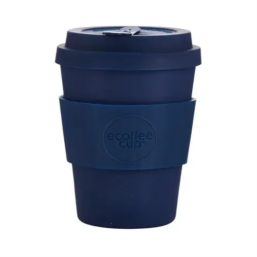  HorecaTraders Tasse à café écologique Kerr & Napier | tasse à café réutilisable en bambou | Bleu foncé| 340 ml 