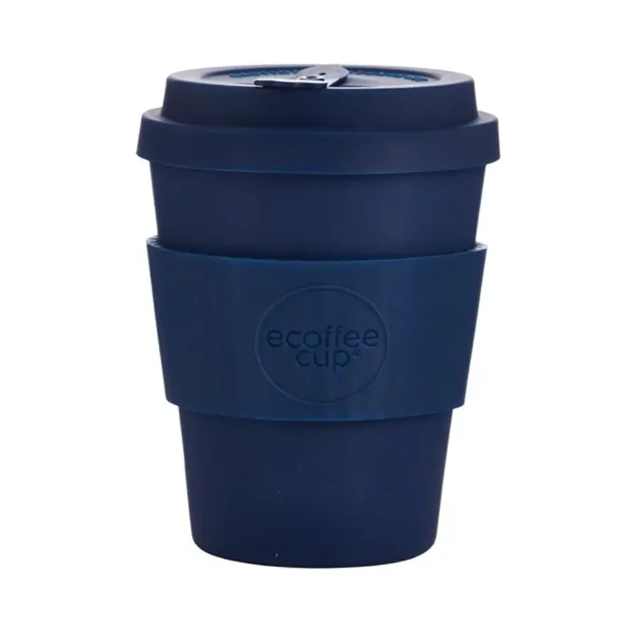 Kerr & Napier Ecoffee Cup| herbruikbare bamboe koffiebeker| Donkerblauw| 340ml