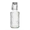 Olympia Bouteille d'eau en verre Geo avec bouchon | 380 ml | (6 pièces)